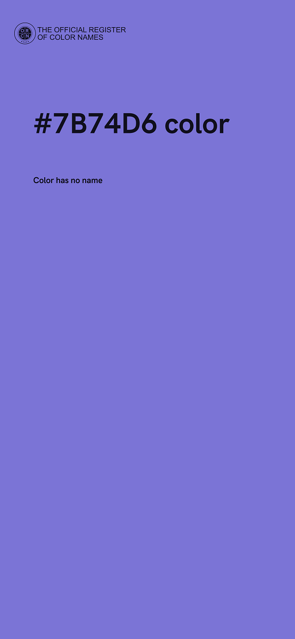 #7B74D6 color image