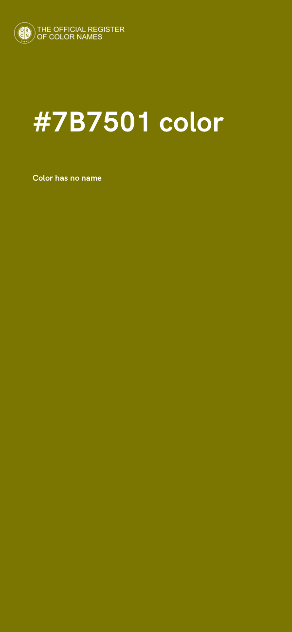 #7B7501 color image
