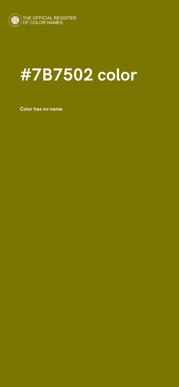 #7B7502 color image