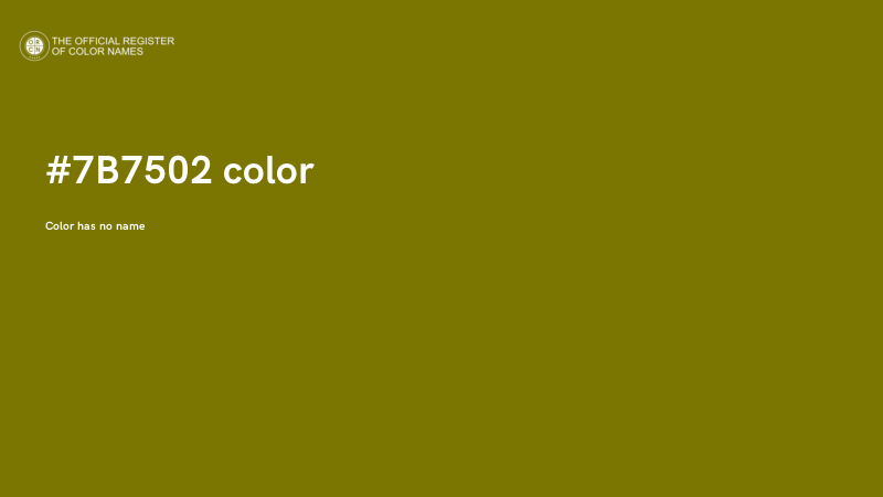 #7B7502 color image