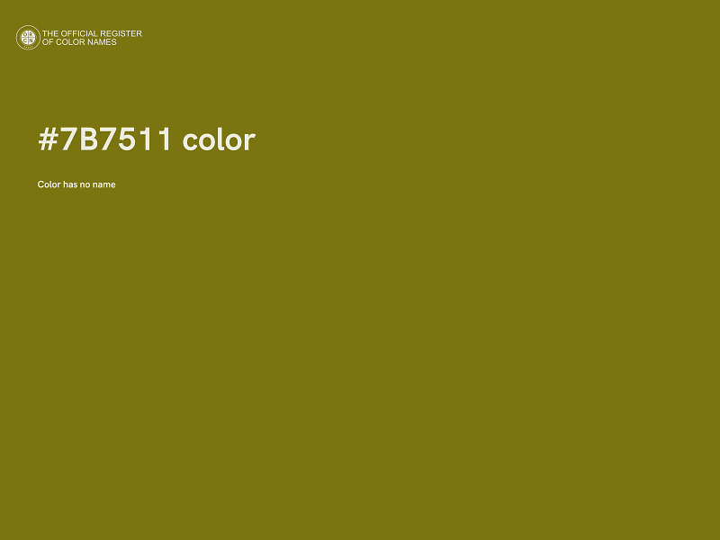 #7B7511 color image