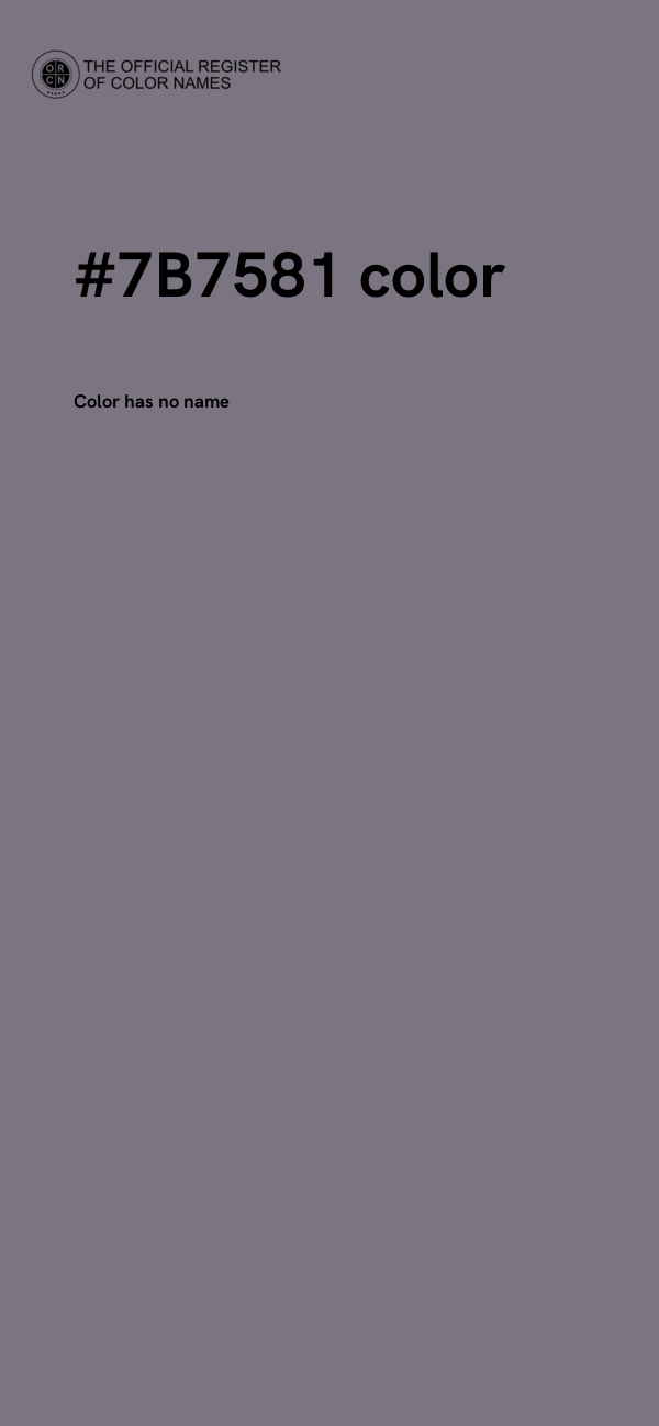 #7B7581 color image