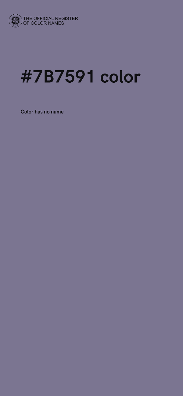 #7B7591 color image