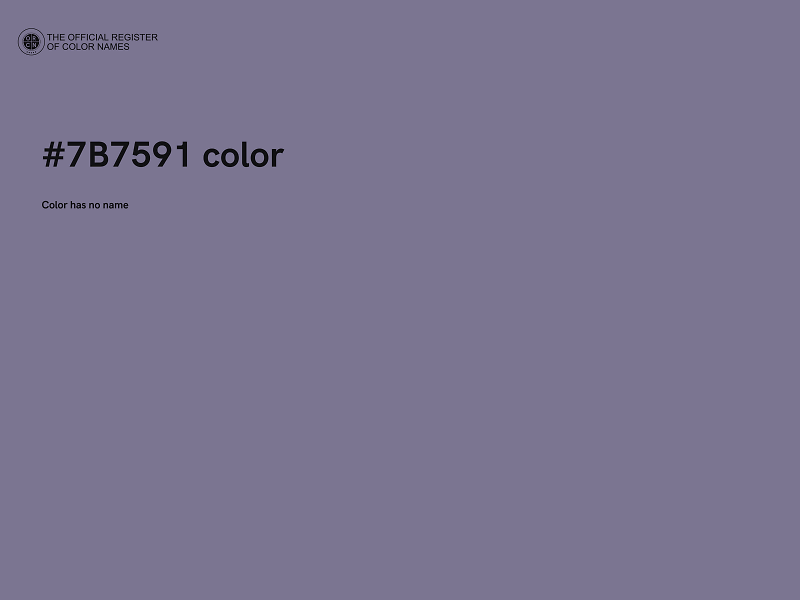 #7B7591 color image