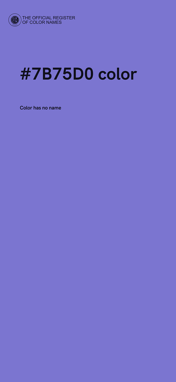 #7B75D0 color image
