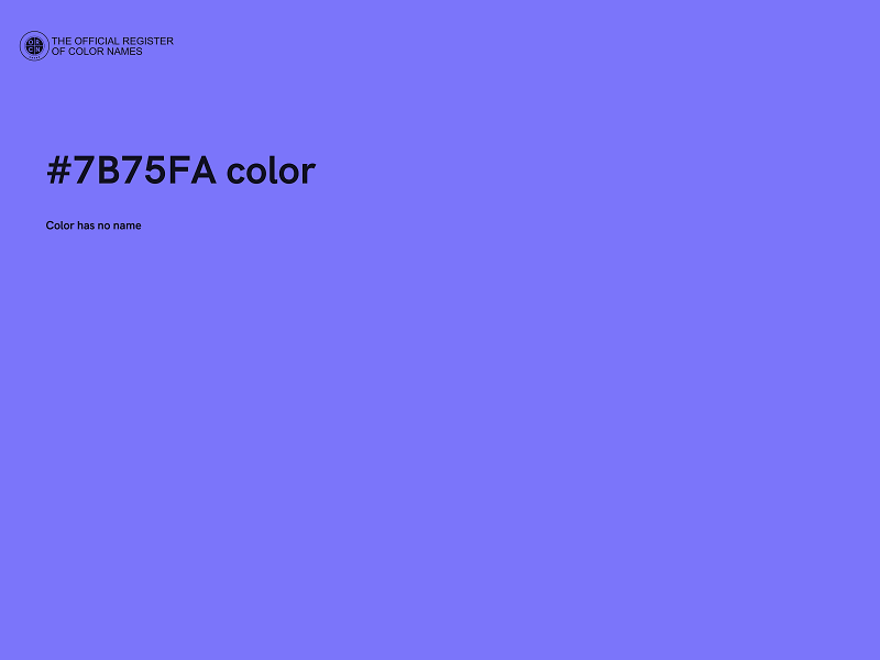 #7B75FA color image