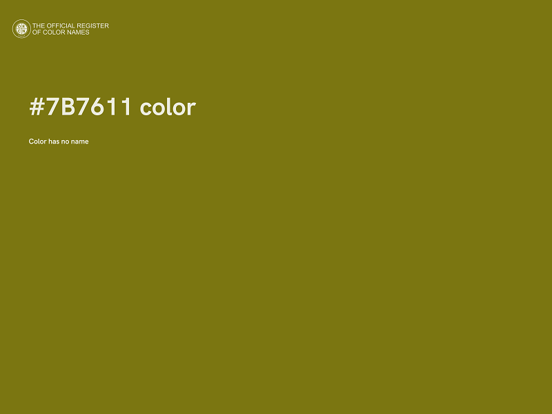 #7B7611 color image