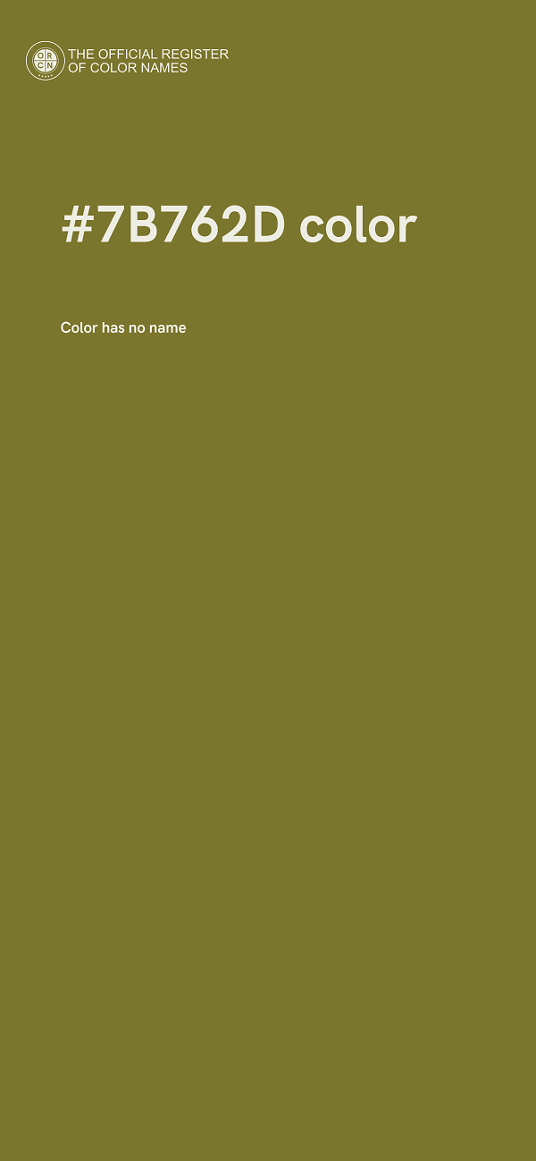 #7B762D color image