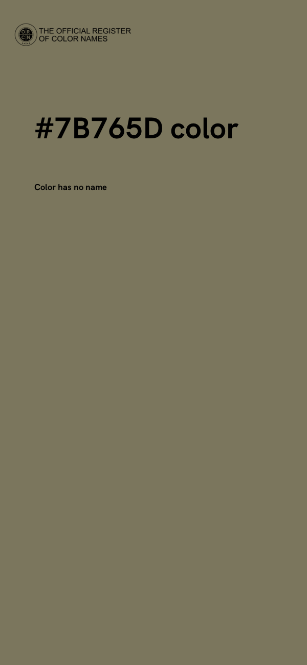 #7B765D color image