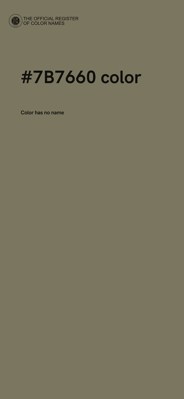 #7B7660 color image