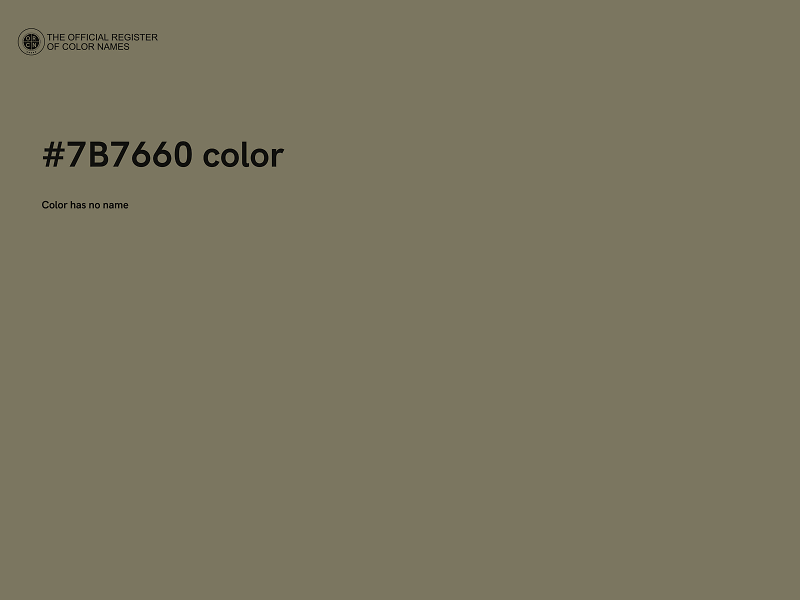 #7B7660 color image