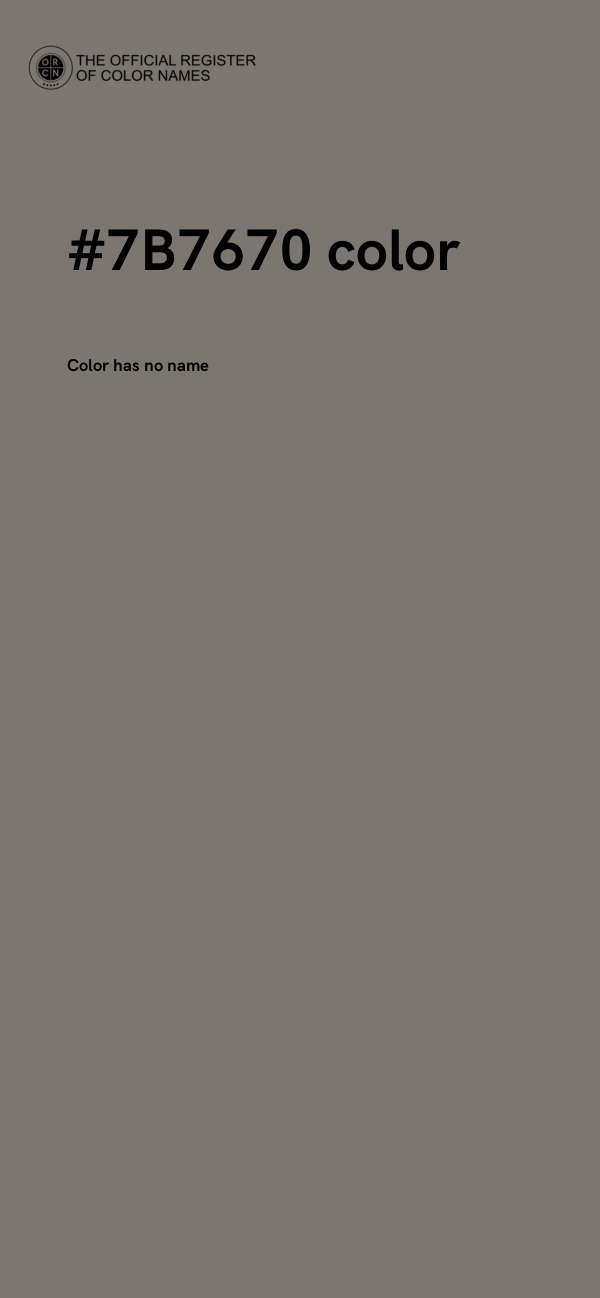 #7B7670 color image