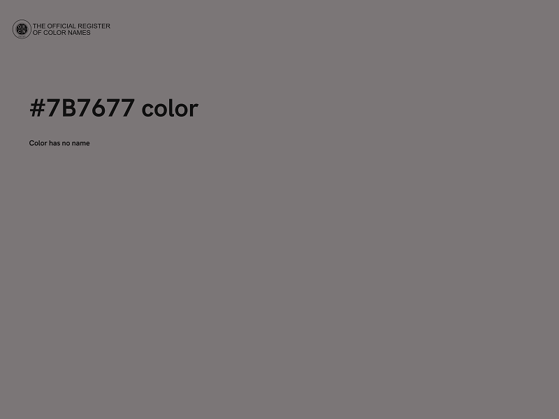 #7B7677 color image