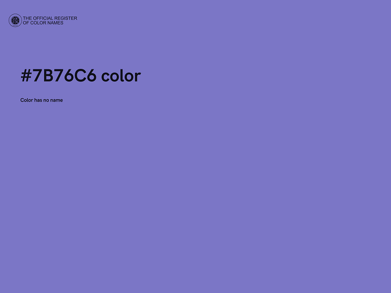 #7B76C6 color image