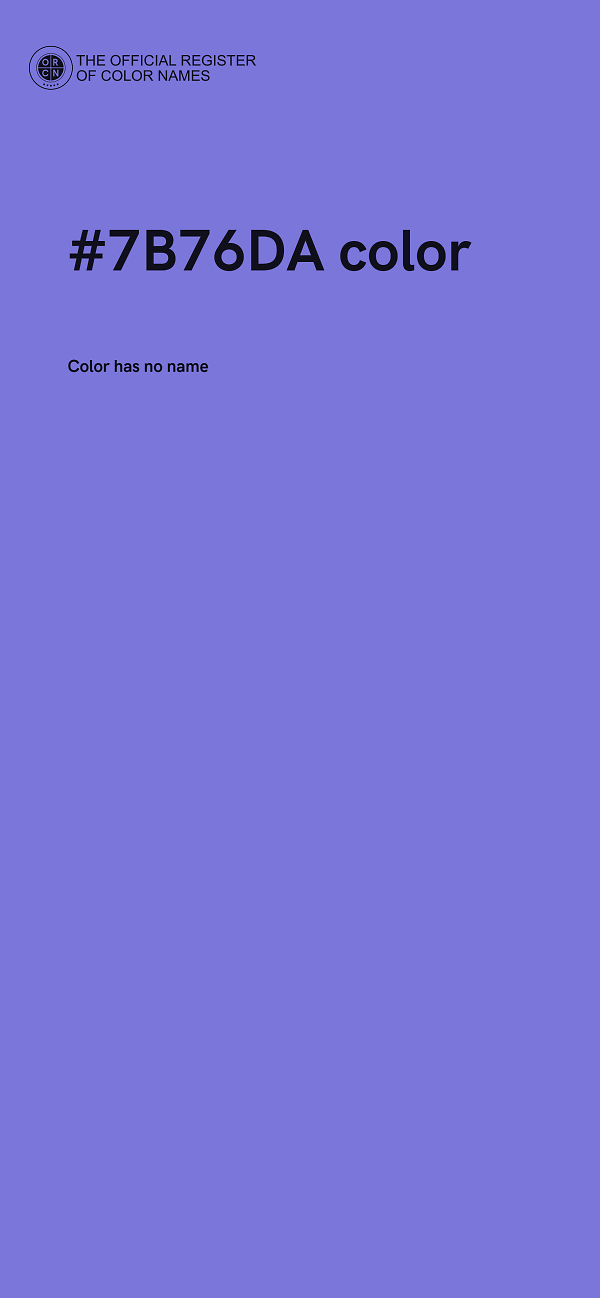 #7B76DA color image