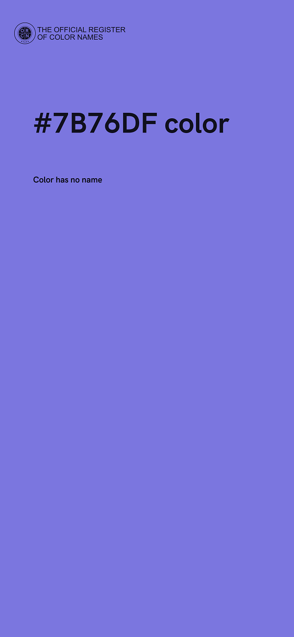 #7B76DF color image