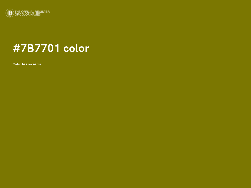 #7B7701 color image