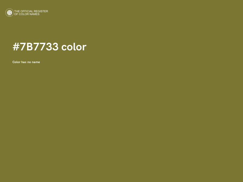 #7B7733 color image
