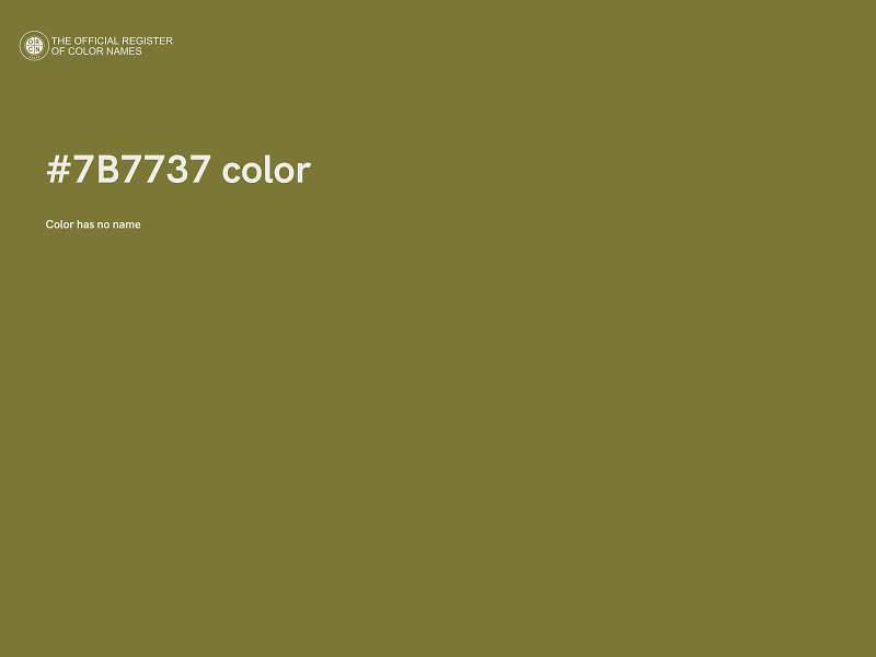 #7B7737 color image