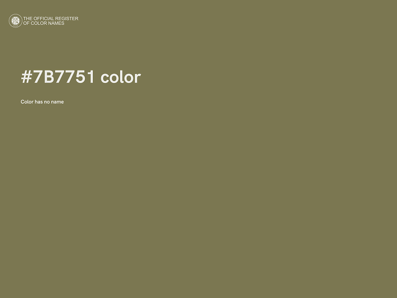 #7B7751 color image