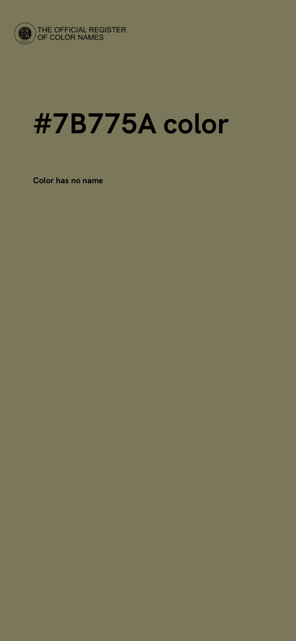 #7B775A color image