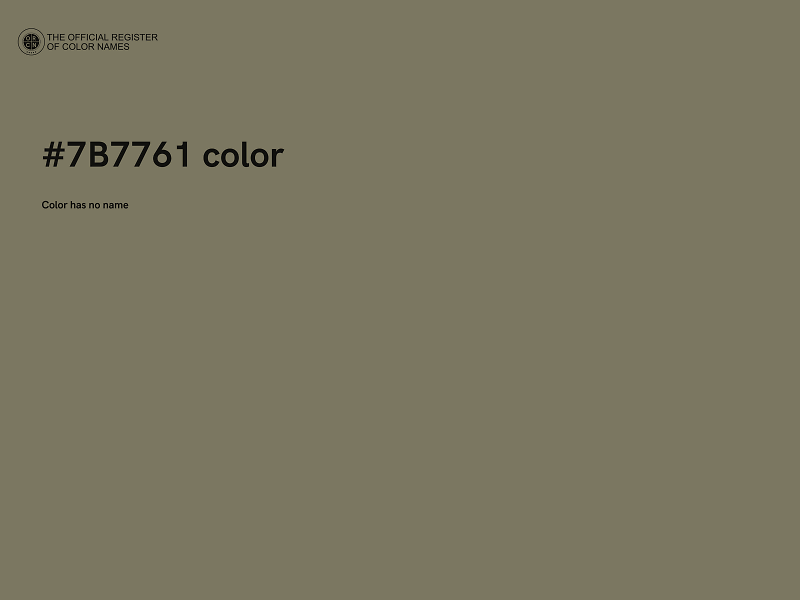 #7B7761 color image