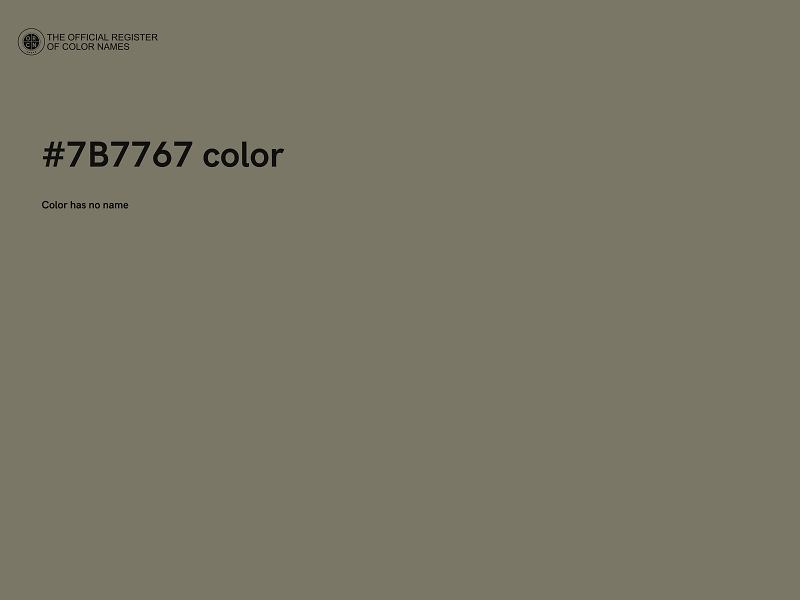 #7B7767 color image