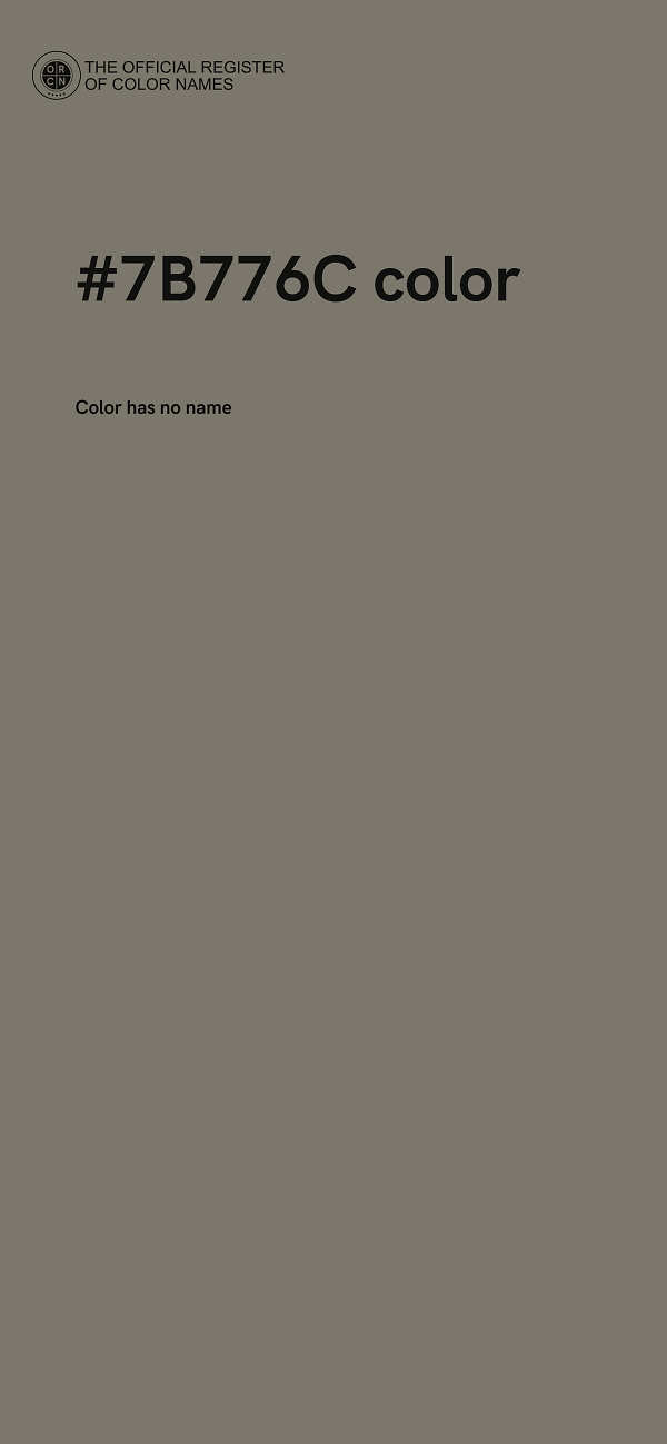#7B776C color image