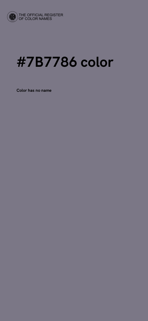 #7B7786 color image