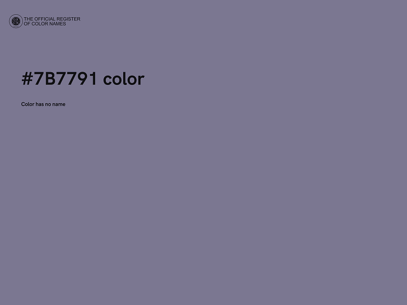 #7B7791 color image