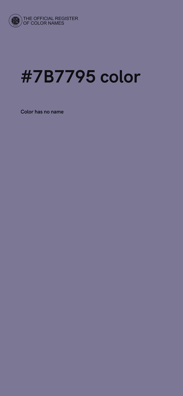 #7B7795 color image