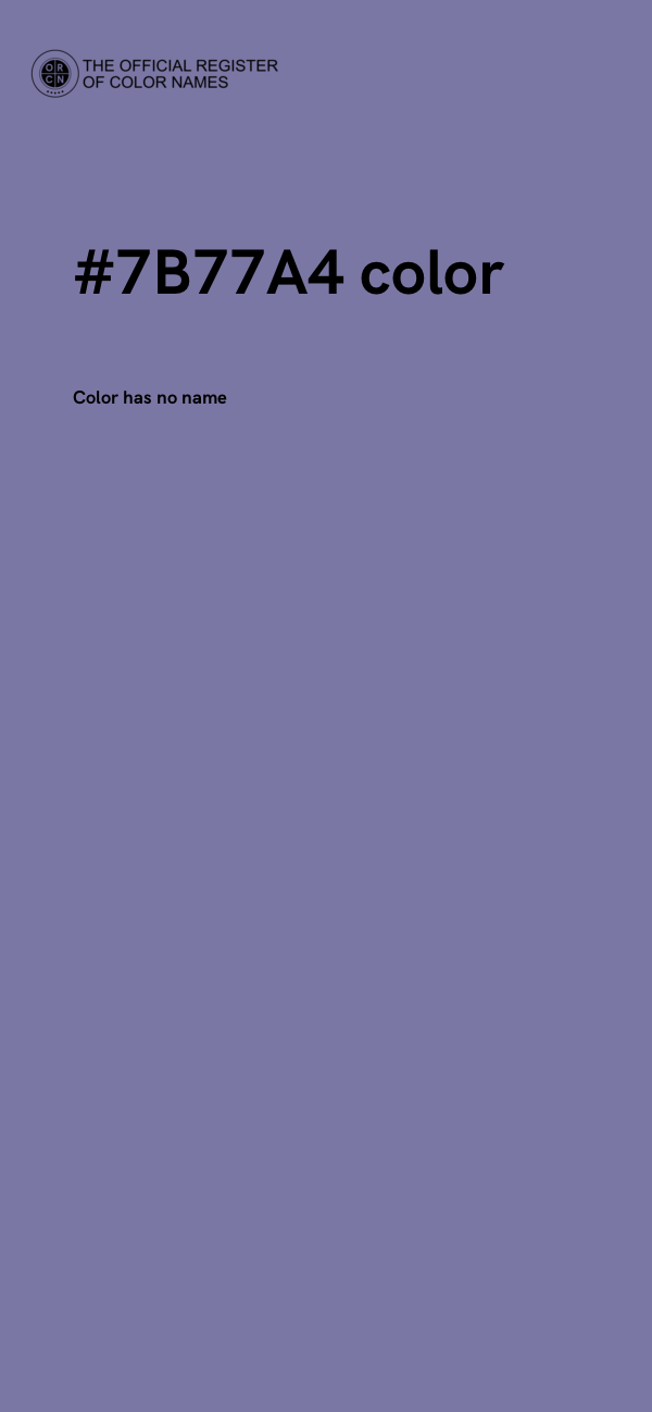 #7B77A4 color image