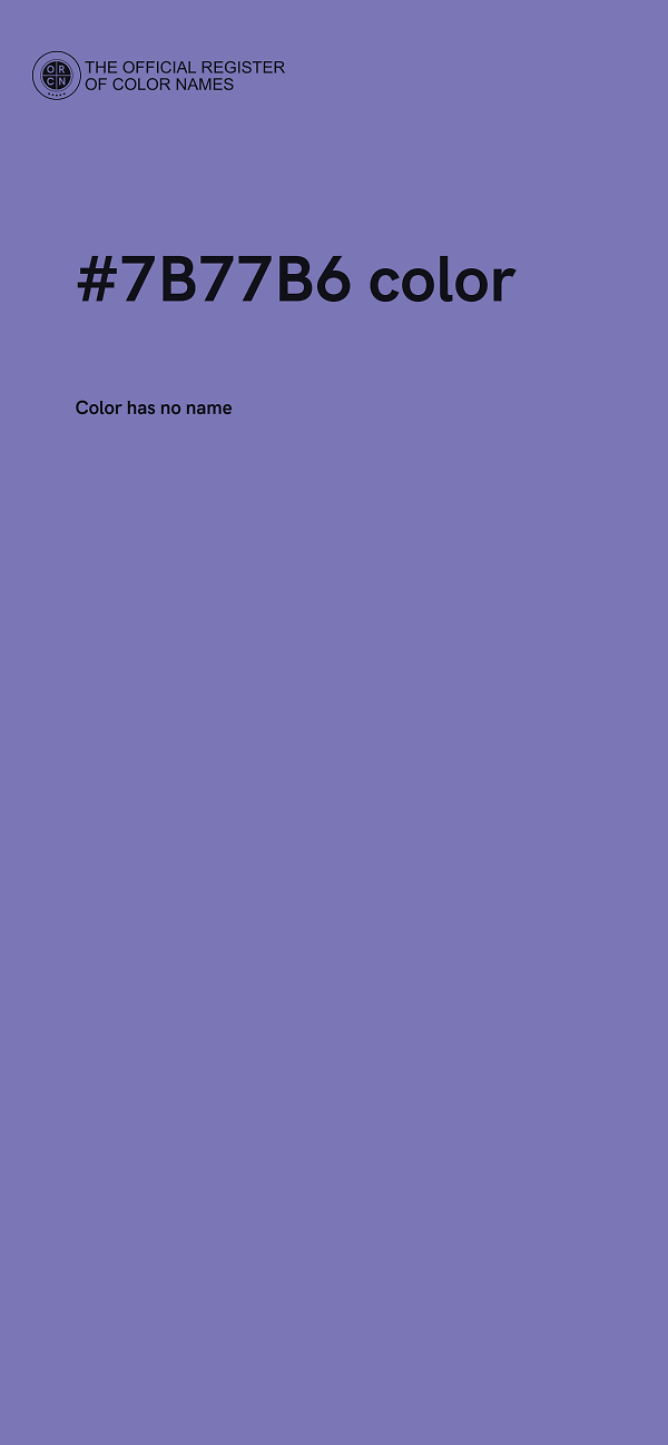 #7B77B6 color image
