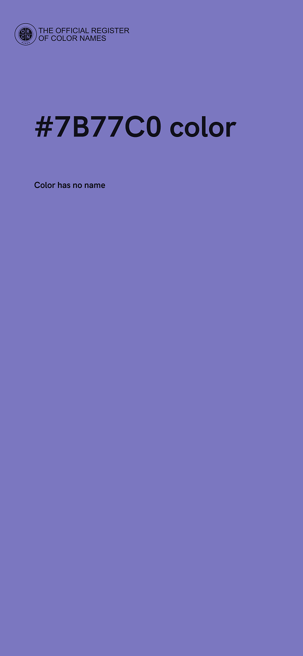 #7B77C0 color image