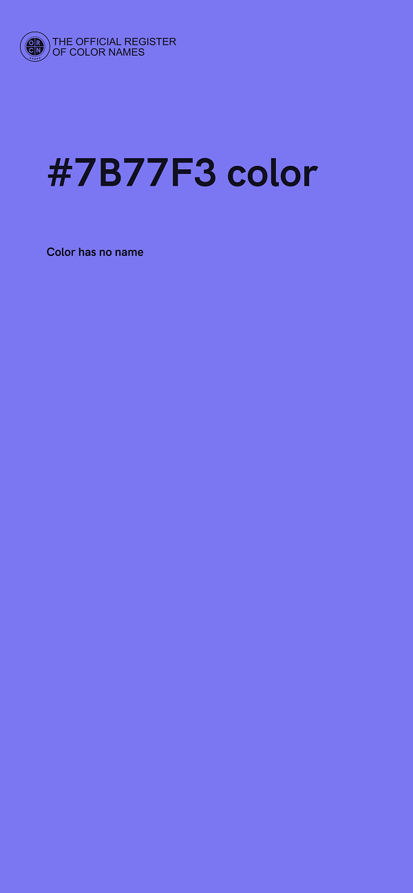 #7B77F3 color image