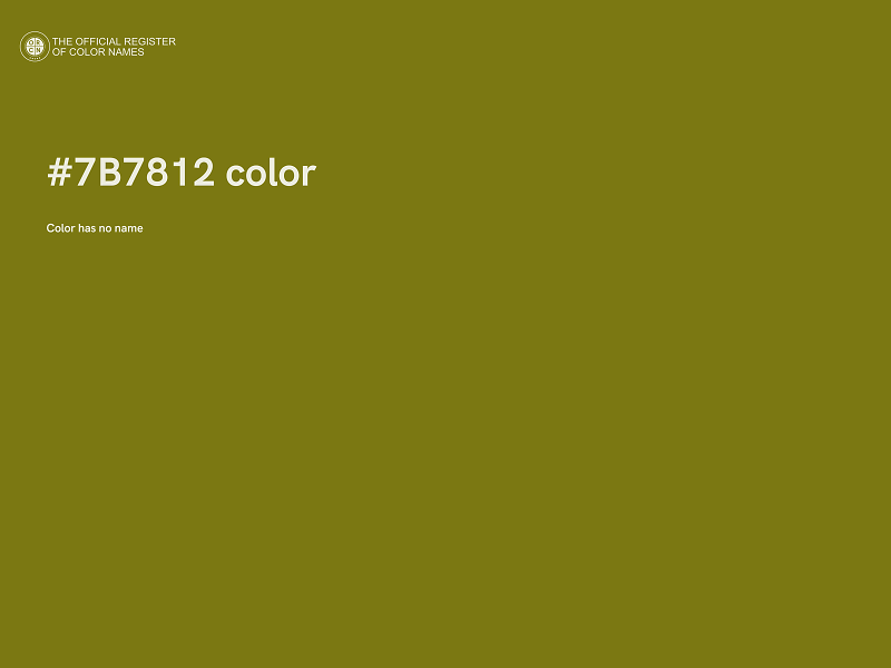 #7B7812 color image