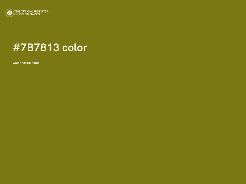 #7B7813 color image