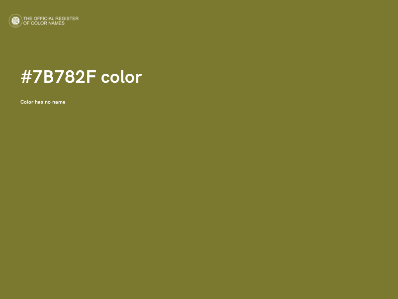 #7B782F color image