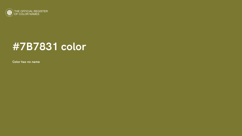 #7B7831 color image