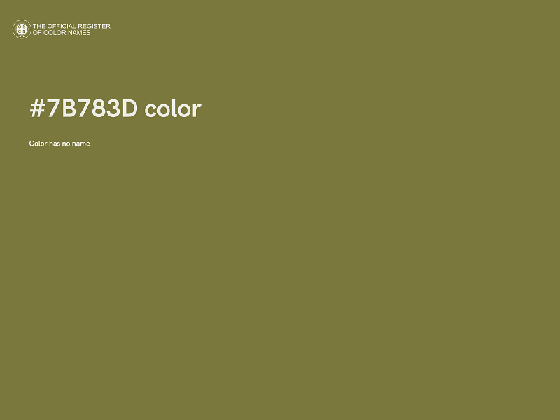 #7B783D color image