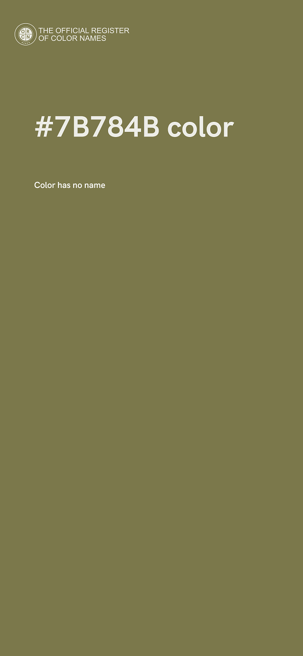 #7B784B color image