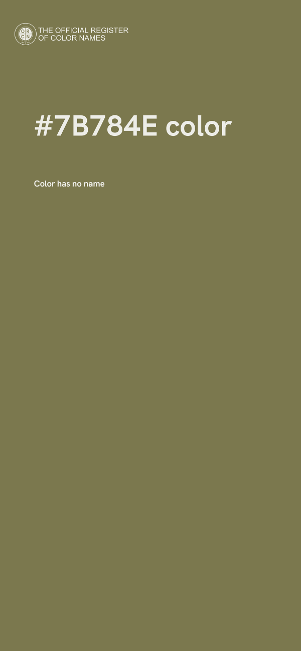 #7B784E color image