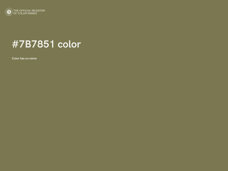 #7B7851 color image