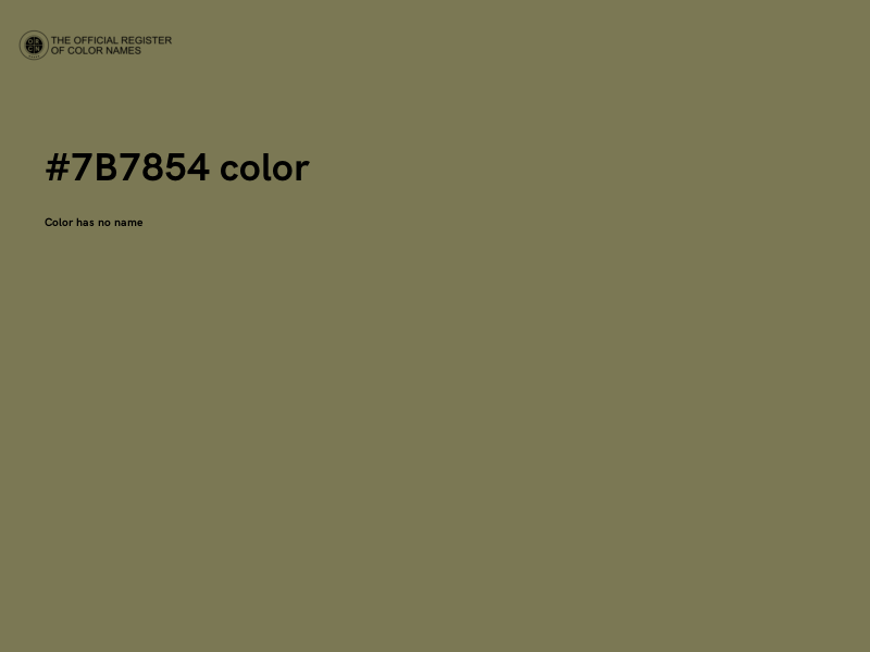 #7B7854 color image