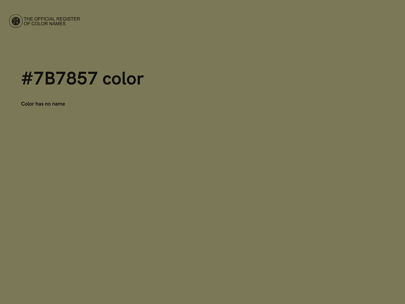 #7B7857 color image