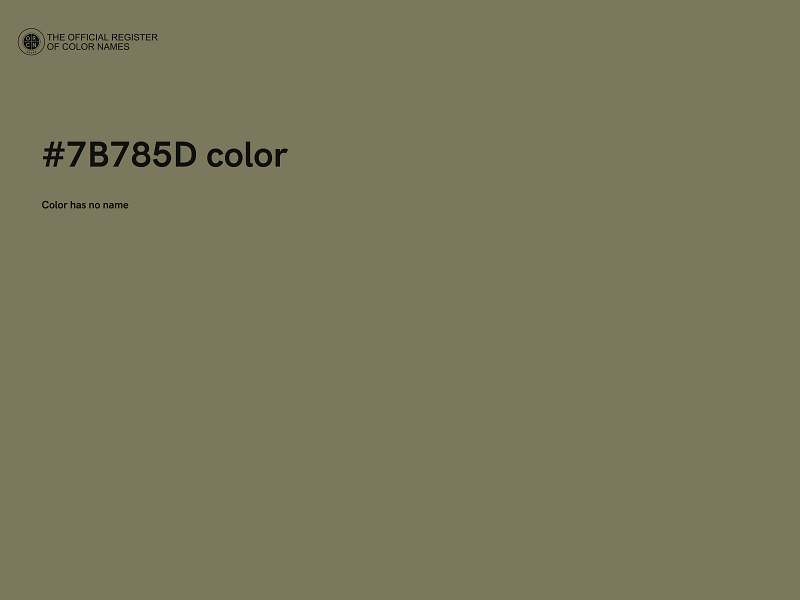 #7B785D color image