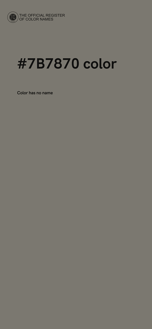 #7B7870 color image