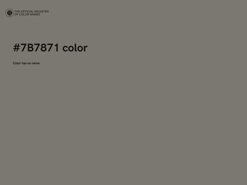 #7B7871 color image