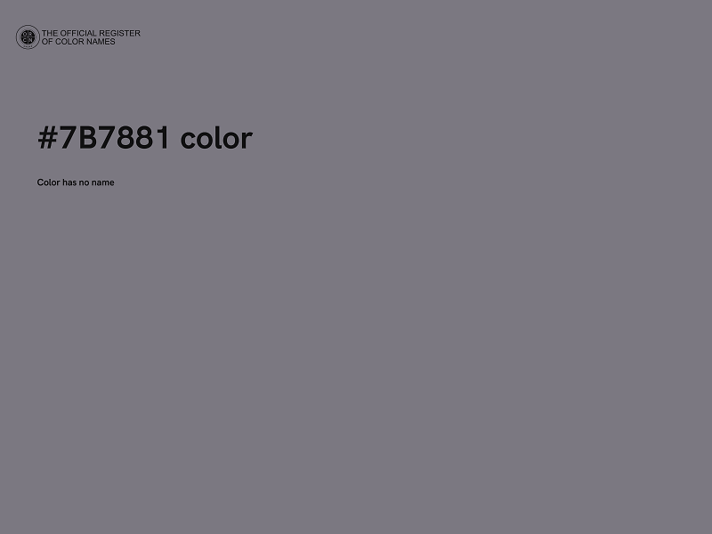 #7B7881 color image