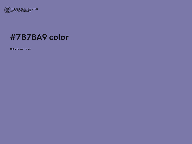 #7B78A9 color image